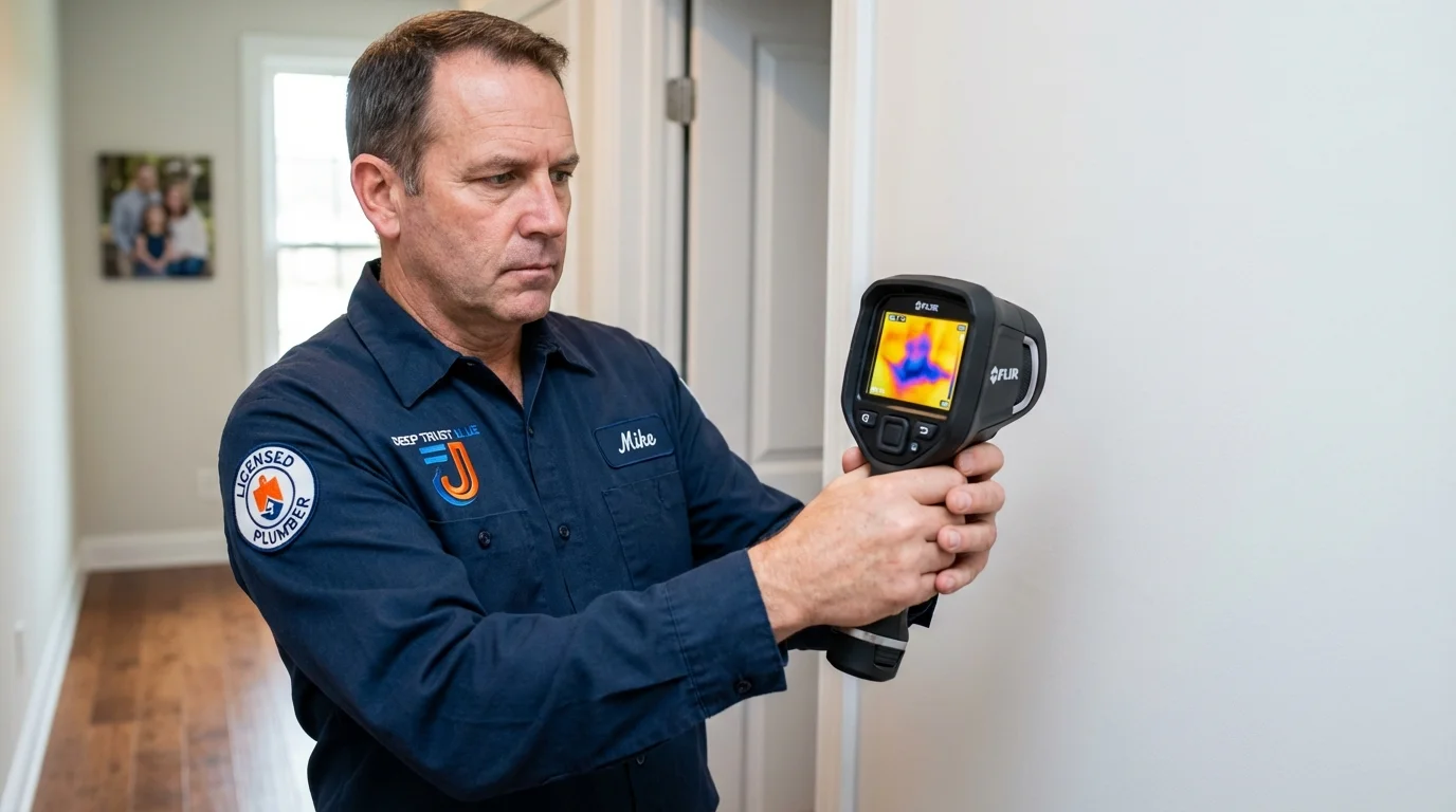 Thermal imaging leak detection by Johns Plumbing LLC in Elkhart
